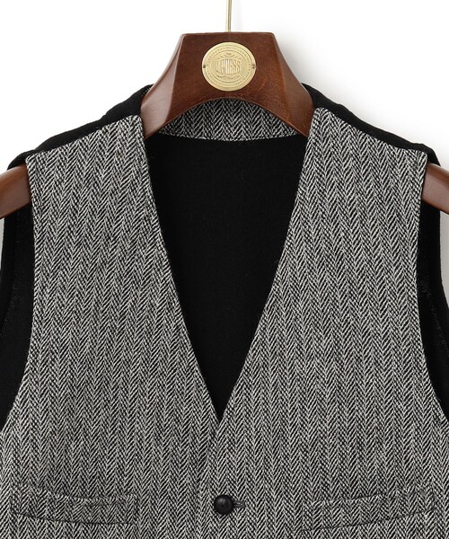 「J.PRESS」 ニットベスト MEDIUM ブラック メンズ_画像3