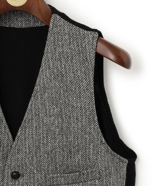 「J.PRESS」 ニットベスト MEDIUM ブラック メンズ_画像4