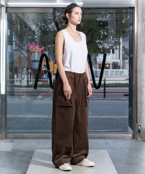 「VOAAOV」 コーデュロイパンツ 1 オリーブ メンズ_画像7