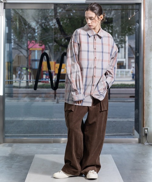 「VOAAOV」 コーデュロイパンツ 1 オリーブ メンズ_画像9