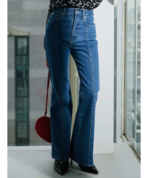 ジーンズ デニム デニムパンツ ストレッチブーツカットデニムパンツ レディース