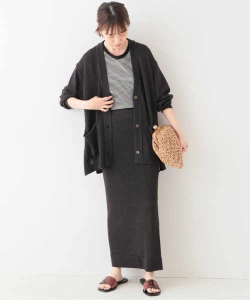 「SLOBE IENA」 ニットカーディガン - ブラウン レディース_画像8