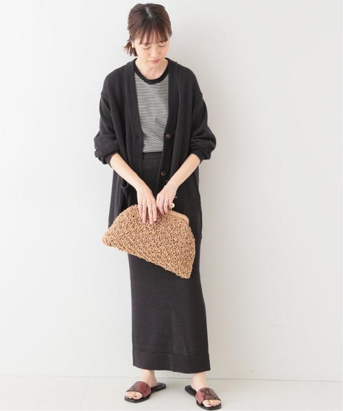 「SLOBE IENA」 ニットカーディガン - ブラウン レディース_画像9