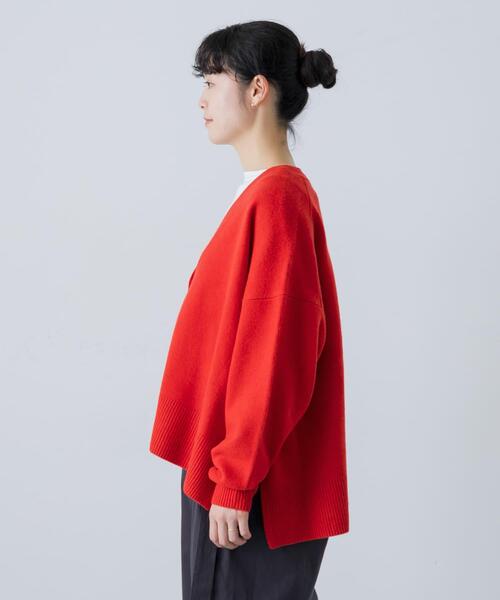 「かぐれ」 ニットカーディガン FREE グレー系その他 レディース_画像9