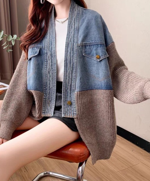 「SpRay」 カーディガン FREE オフホワイト レディース_画像4