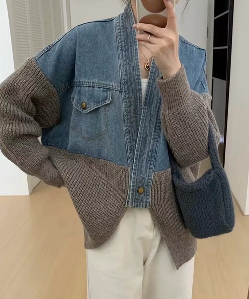 「SpRay」 カーディガン FREE オフホワイト レディース_画像7