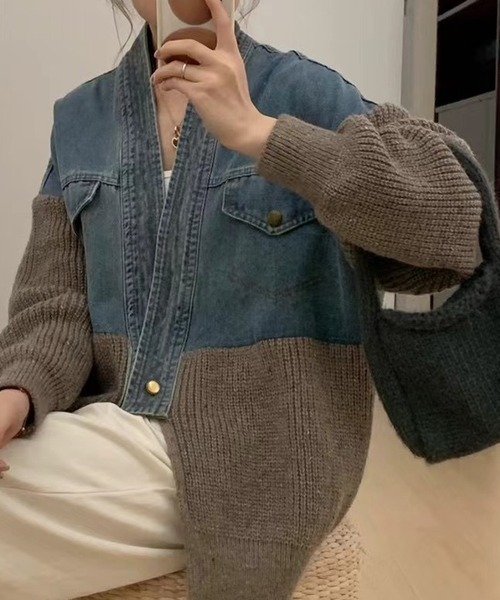 「SpRay」 カーディガン FREE オフホワイト レディース_画像8