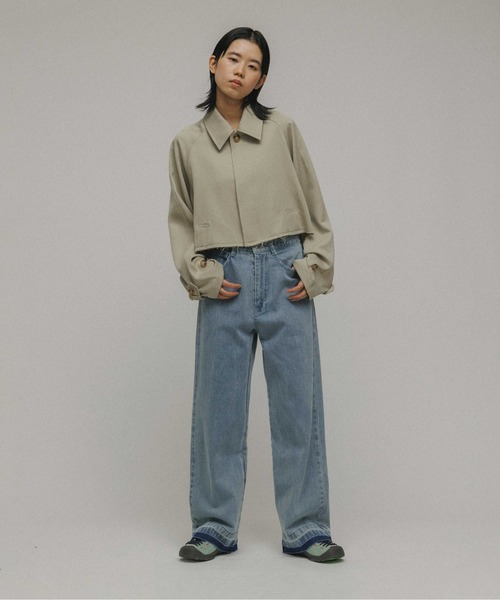 「M TO R」 デニムパンツ 38 ブルー系その他4 レディース_画像5