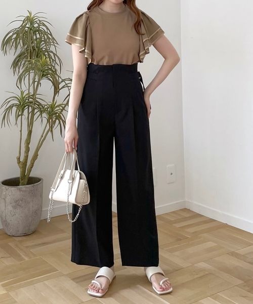 「mysty woman」 半袖Tシャツ FREE オフホワイト レディース_画像4