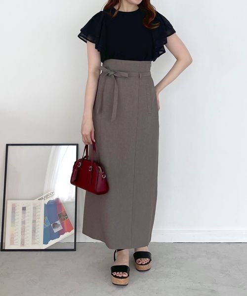 「mysty woman」 半袖Tシャツ FREE オフホワイト レディース_画像6