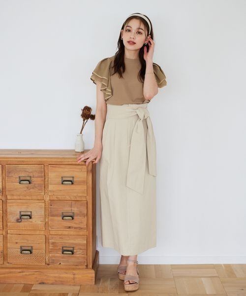 「mysty woman」 半袖Tシャツ FREE オフホワイト レディース_画像9