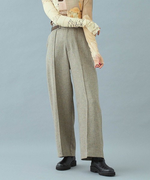 PUBLIC TOKYO 含浸ワイドパンツ グレーグリーン S～Mサイズ相当 PUBLIC TOKYO（パブリックトウキョウ） パンツ 2 グリーン レディース