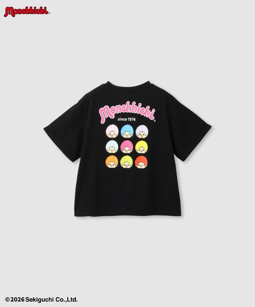 tシャツ 「 Monchhichi / モンチッチ 」サガラ刺繍 クルーネック半袖T