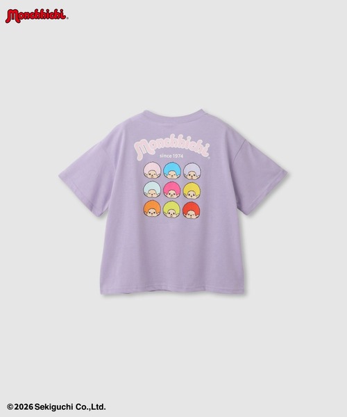 tシャツ 「 Monchhichi / モンチッチ 」サガラ刺繍 クルーネック半袖T