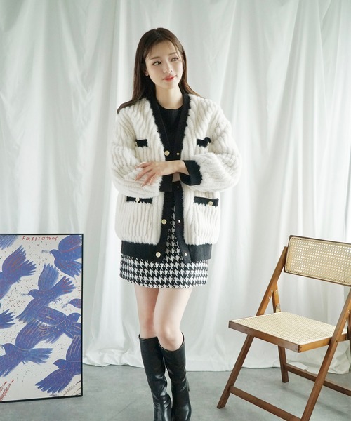 「Jasmine Grandiflorum」 ノーカラージャケット FREE ホワイト レディース_画像9