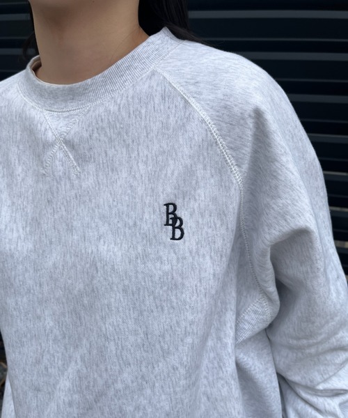 「BROKEN BASE」 スウェットカットソー MEDIUM オートミール メンズ_画像7