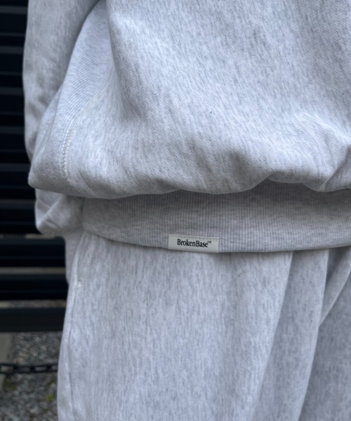 「BROKEN BASE」 スウェットカットソー MEDIUM オートミール メンズ_画像8