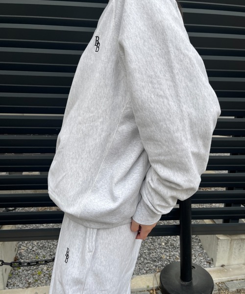 「BROKEN BASE」 スウェットカットソー MEDIUM オートミール メンズ_画像9