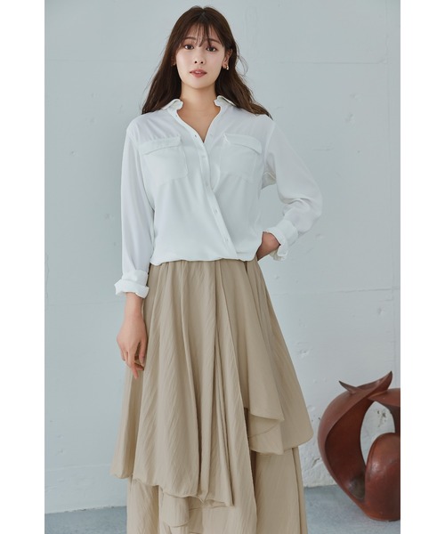 トップス Her lip to Multi-Way TwillShirt Her lip to ブラウス シャツ Multi-Way Twill Shirt レディース