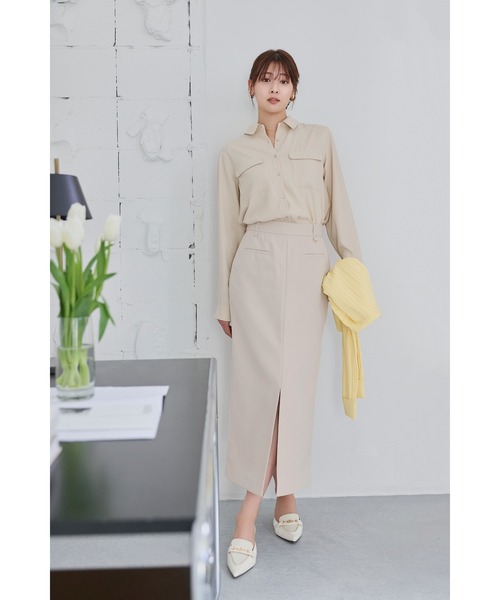 Her lip to ブラウス シャツ Multi-Way Twill Shirt レディース