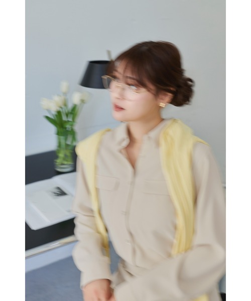 Her lip to ブラウス シャツ Multi-Way Twill Shirt レディース