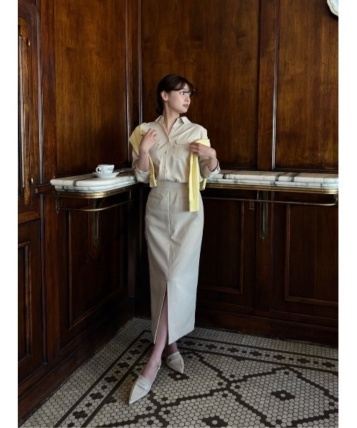Her lip to ブラウス シャツ Multi-Way Twill Shirt レディース