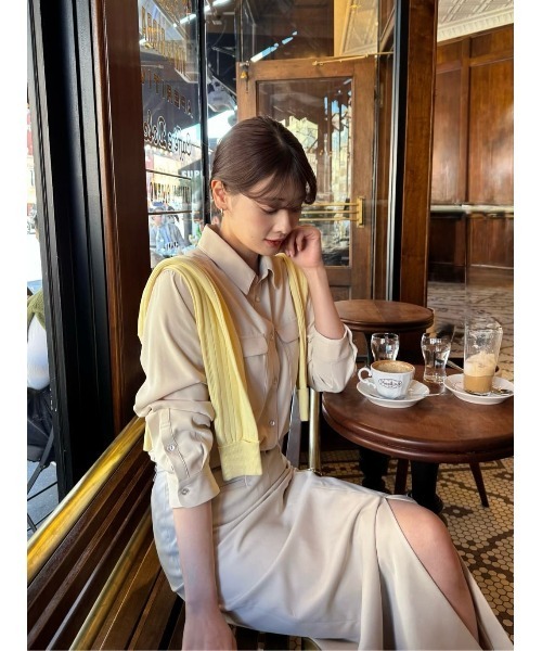 Her lip to ブラウス シャツ Multi-Way Twill Shirt レディース