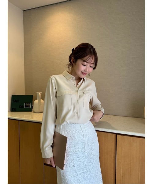 Her lip to ブラウス シャツ Multi-Way Twill Shirt レディース