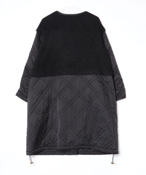 「ROPE' PICNIC」 ノーカラーコート 38 ブラック レディース_画像2