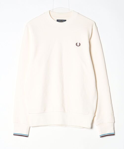 FRED PERRY（フレッドペリー） スウェットカットソー S アイボリー 