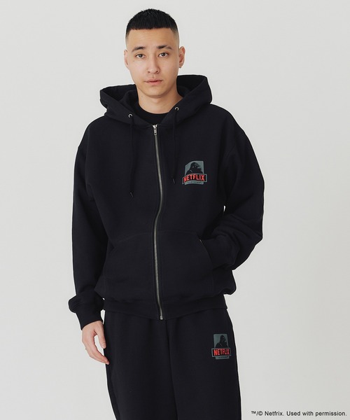 「XLARGE」 ジップアップパーカー L ブラック メンズ_画像9