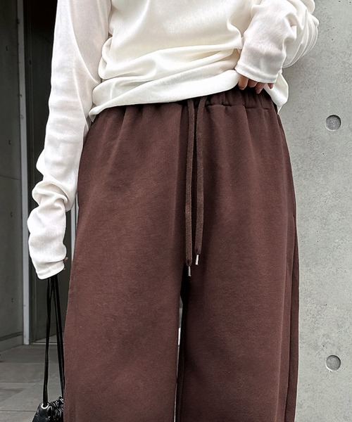 「andme」 「alma design」イージーパンツ M オートミール レディース_画像7