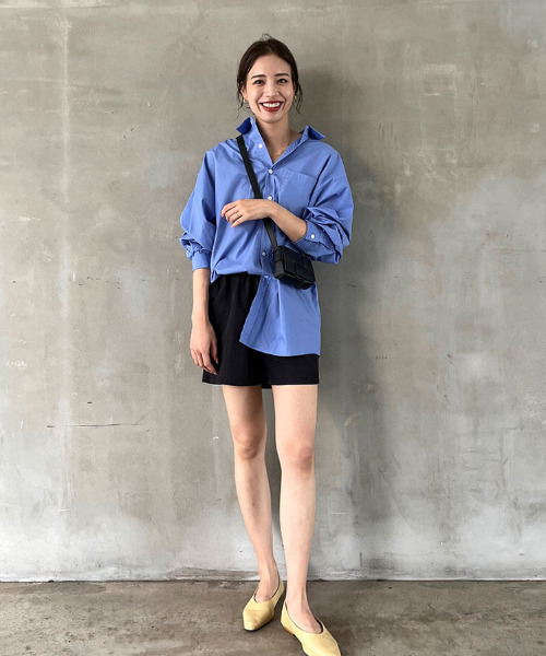 「ISOOK」 長袖シャツ FREE ブルー レディース_画像5