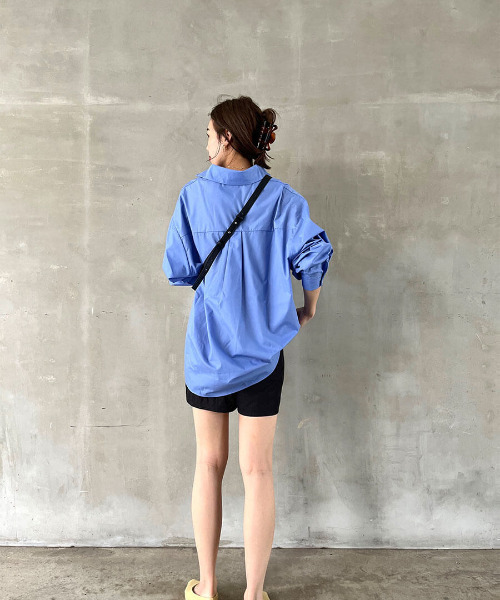 「ISOOK」 長袖シャツ FREE ブルー レディース_画像7