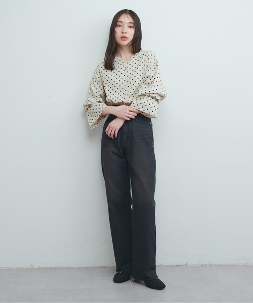 「natural couture」 長袖ブラウス FREE ベージュ レディース_画像2