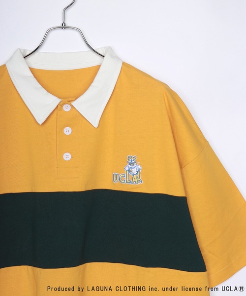 「UCLA」 半袖シャツ L ブルー メンズ_画像6