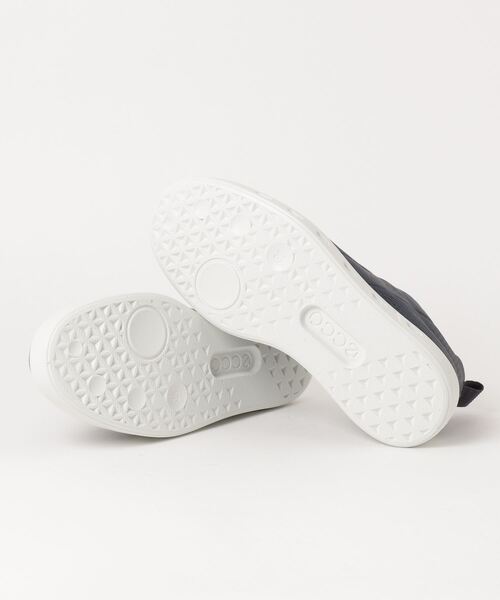 「ECCO」 ローカットスニーカー 24.5cm ネイビー メンズ_画像3