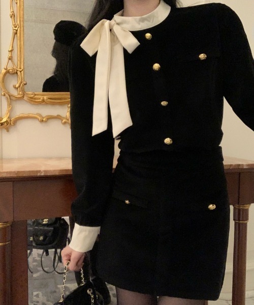 「Jasmine Grandiflorum」 セットアップ MEDIUM ブラック レディース_画像6