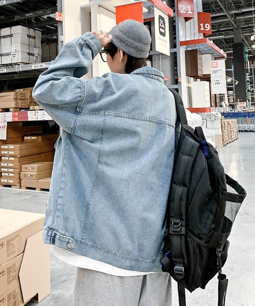 「JOHNNY WOLF」 デニムジャケット X-LARGE ブルー メンズ_画像8
