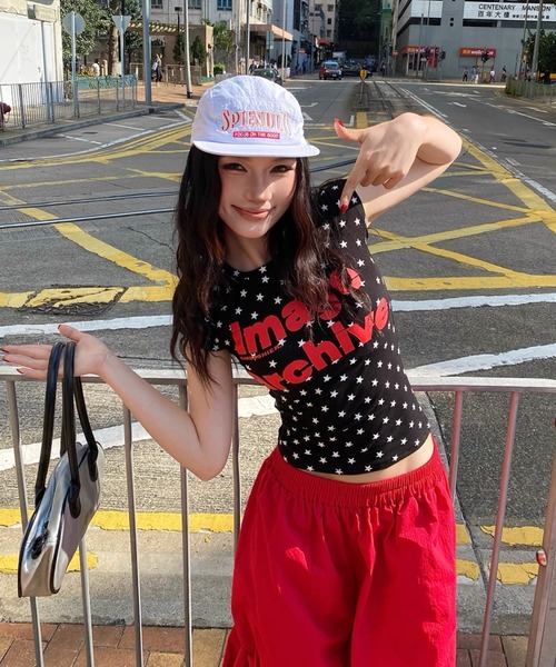 AVYL tシャツ 半袖 「新色グレー追加」星柄半袖Y2K スターグラフィック