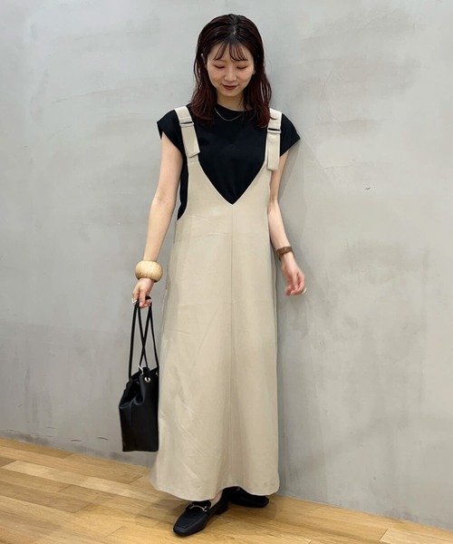 「SENSE OF PLACE by URBAN RESEARCH」 サロペットスカート S モカ レディース_画像3