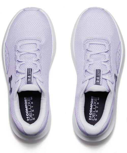 「UNDER ARMOUR」 ローカットスニーカー 26.0cm パープル レディース_画像3