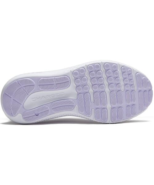 「UNDER ARMOUR」 ローカットスニーカー 26.0cm パープル レディース_画像4