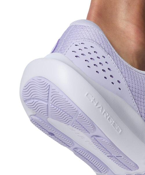 「UNDER ARMOUR」 ローカットスニーカー 26.0cm パープル レディース_画像9