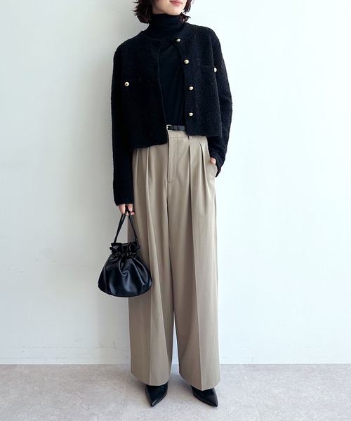 「N.O.R.C」 スラックス X-SMALL ネイビー レディース_画像8