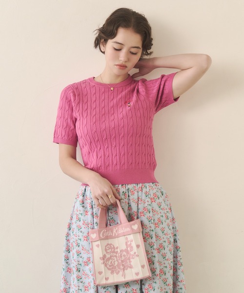「Cath Kidston」 ハンドバッグ FREE ネイビー レディース_画像4