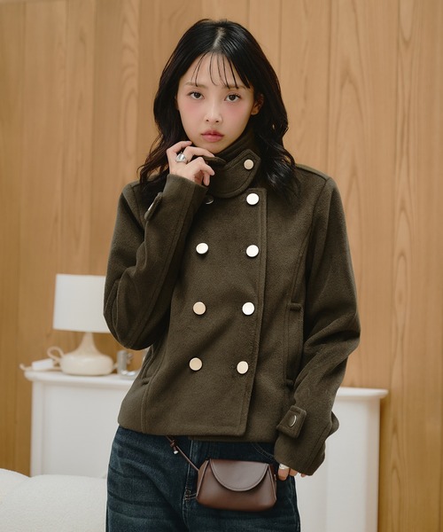 K*n様 BEAUTY&YOUTH ピーコート イタリア製EMMETEX社メルト apres jour mignon（アプレジュールミニョン） ピーコート pコート