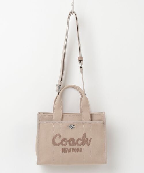COACH 2WAY トートバッグ ベージュ COACH（コーチ） 刺繍2WAYバッグ - ベージュ レディース : ZOZOTOWN