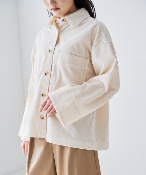 「Audrey and John Wad」 長袖シャツ FREE グレイッシュブルー レディース_画像5