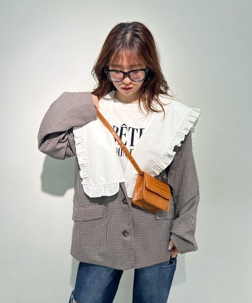 one after another NICE CLAUP ジャケット テーラードジャケット 【襟